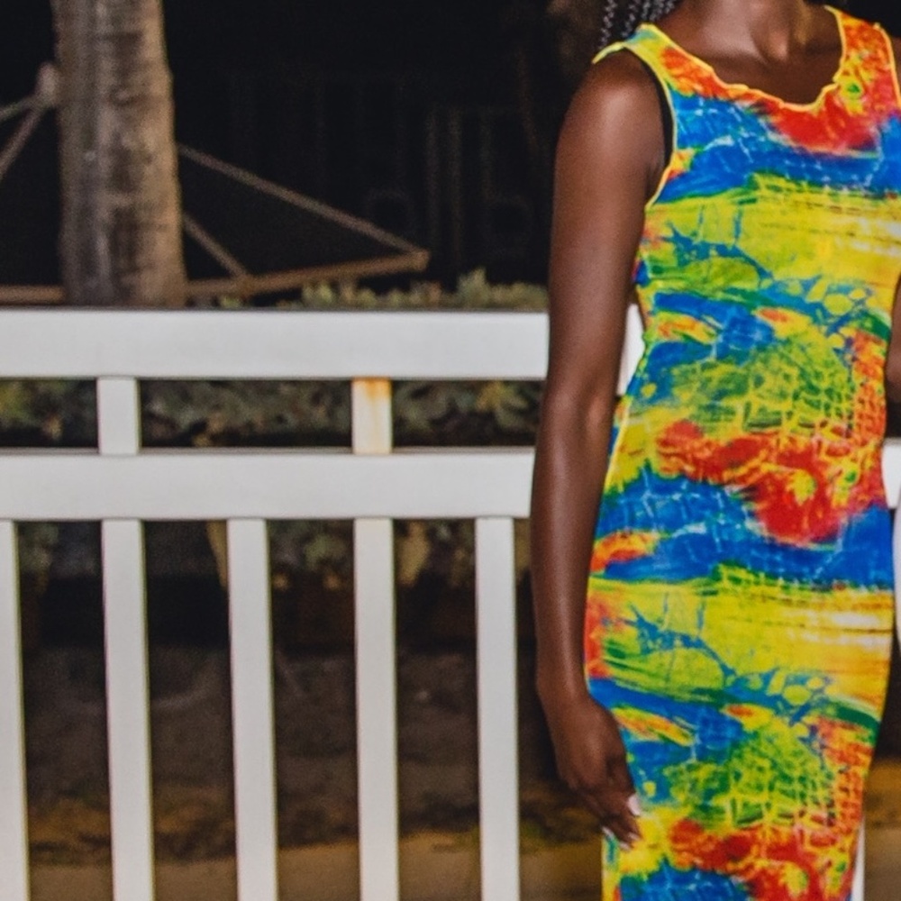 Multi-Color Maxi Dress - Picture 3 of 4